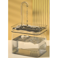 Автоматична поїлка-фонтан, pet water fountain, 1.5L, 220V Прозорий