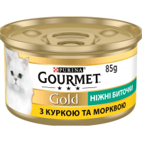 Корм Gourmet Gold(ГурмеГолд).ПікПирігКурк морква 85г