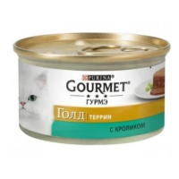 Консервований корм шматочки у паштеті Purina Gourmet Gold з кроликом 85г