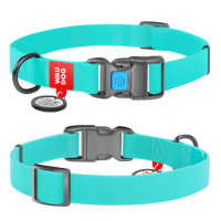 2780 Нашийник WAUDOG Waterproof з QR паспортом, водостійкий, пластиковая пряжка-фастекс Ш-25мм, Д-38-58см