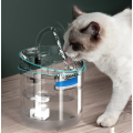 Автоматична поїлка-фонтан USB, pet water fountain, ПРОЗОРИЙ, круглий, 2000мл