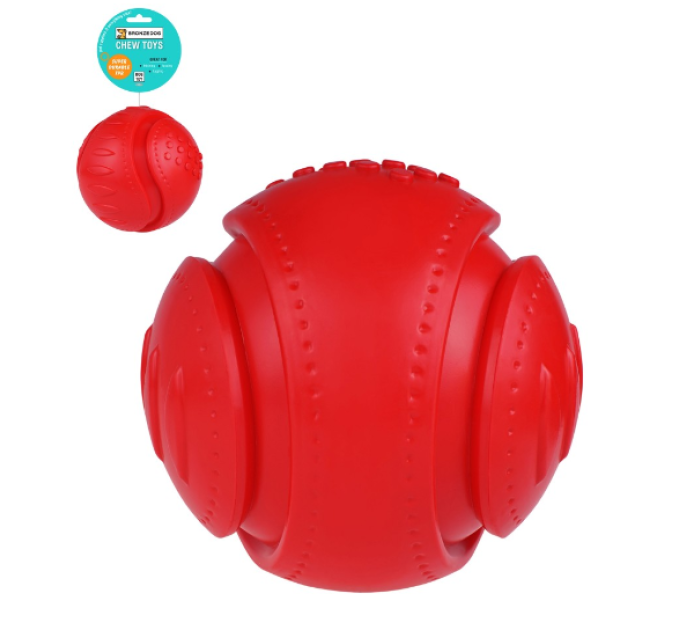 YT104278-B Іграшка для собак Bronxedog Chew Ball (red) 16см/12шт