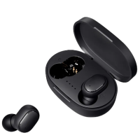 Навушники A6s Bluetooth 5.0 безпровідні, водонепроникні, з мікрофоном, сенсорні, чорні, стерео, 74971