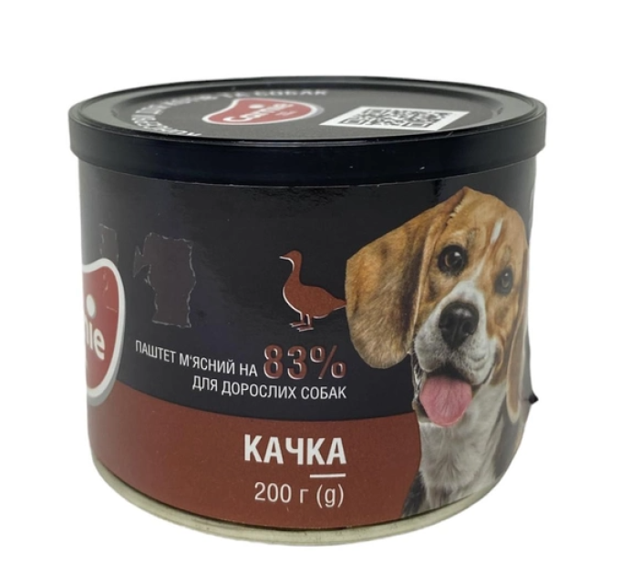 Carnie паштет мясний з качкою для дорослих собак 200 г