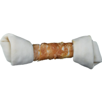 31320 Кісточка Trixie для чищення зубів Denta Fun натуральна шкіра 25 см. 220 г