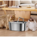 Автоматична поїлка-фонтан USB, pet water fountain, нержавіюча сталь, 3,2л, сенсор