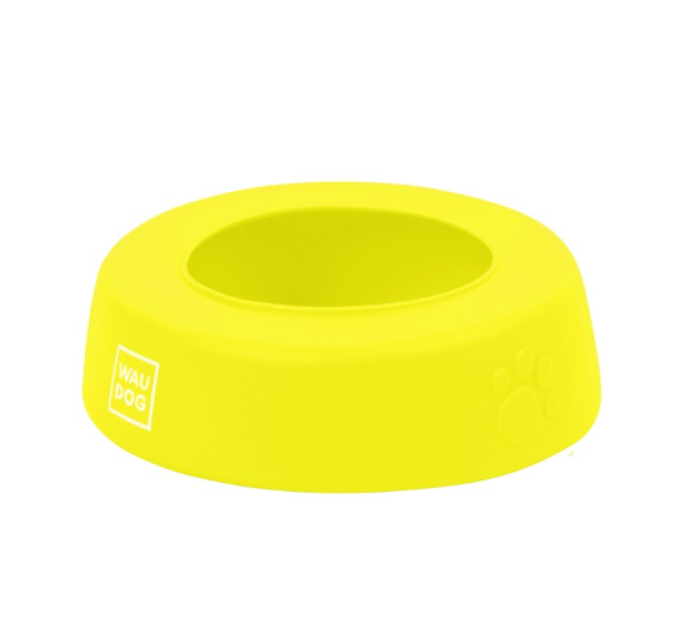 Миска-непроливайка WAUDOG Silicone, 1 л жовтий 50798