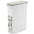 AF520330 Moderna Trendy Story Pet Wisdom ХS контейнер для корму, 5 л, 26,3х10,8х29,5 см, біло-сірий