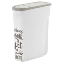 AF520330 Moderna Trendy Story Pet Wisdom ХS контейнер для корму, 5 л, 26,3х10,8х29,5 см, біло-сірий