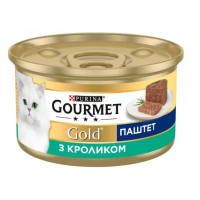 Упаковка вологого корму для кішок Gourmet Gold(ГурмеГолд).З кроликом.Паштет.Конс/кот 24х85г
