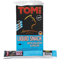 Tomi Lick snack Cat salmon&inulin лосось з інулін, рідкі ласощі для кішок, 15 г 490167