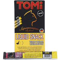 490150х8 TOMI Lick snack CAT poultry & biotin птиця з біотином, рідкі ласощі для кішок, 15 г