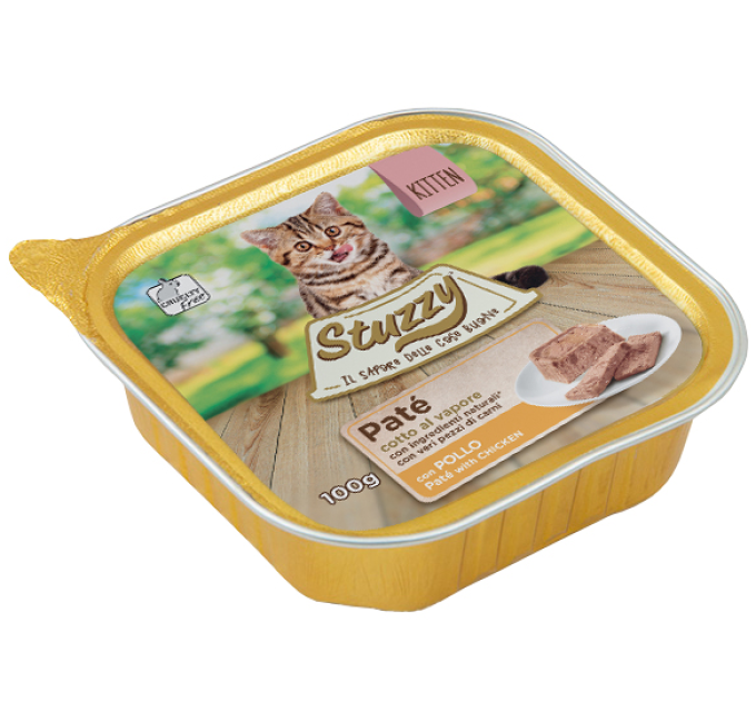 STUZZY Cat ДЛЯ КОШЕНЯТ (kitten) корм для кошенят, паштет 100 г, С6020 3006020Х32