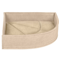 Бортик кутовий №2 42*42*70*10 бежевий 3701