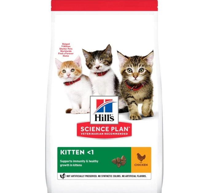 Сухий корм для кошенят Hill\'s Science Plan Kitten з куркою 1,5 кг