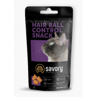 Ласощі SAVORY для котів подушечки для виведення шерсті 60г. 31485