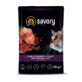 Пауч SAVORY для стерилізованих котів та кішок з ягням та журавлиною у соусі 85г. 20093