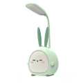Лампа для читання USB LED Kawaii Rabbit, нічник, кольорове світло, 7.3x11x21см, 400mAh, салатовий