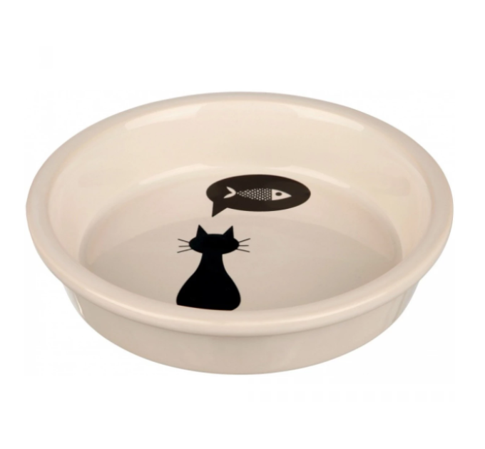 Миска Trixie для котів керамічна біла 13см, 0,25л. 24499