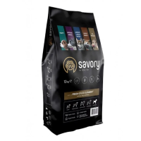 Корм Savory Adult All Breeds rich in Fresh Duck & Rabbit 12 kg
