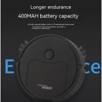 Робот пилосос, міні, чорний, робочий час 30хв, 3.7V/400mAh