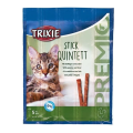 42724 Ласощі Trixie для котів Тріксі Преміо "Quadro-Sticks" палички домашня птиця/печінка 5г 5шт/уп.