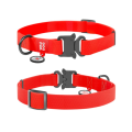 28003 Нашийник WAUDOG Waterproof з QR паспортом, водостійкий, металева пряжка-фастекс Ш 15 мм, Дов 25-35 см, червоний
