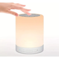 Настільна лампа з динаміком, fm-радіо, mp3 плеєр, RGB кольори, 9.5Х9.5Х12см Li-ion battery 3.7v 1200mah
