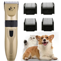 Електрична машинка для стрижки домашніх тварин, Professional Pet hair clipper, Золотиста