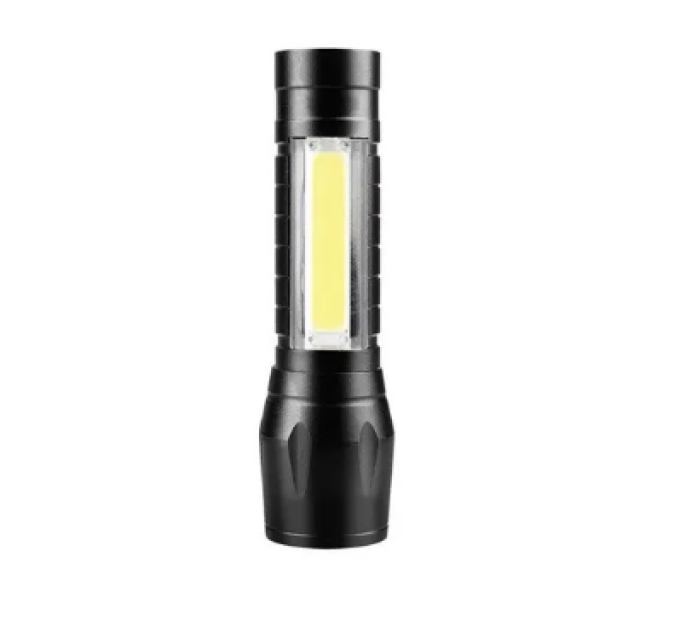 Світлодіодний акумуляторний ліхтарик 681, Портативний, USB зарядка, без упаковки, бічне світло, 10см