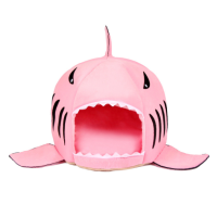 Будинок "Shark" для собак XXS: 15*15*20cm, рожевий