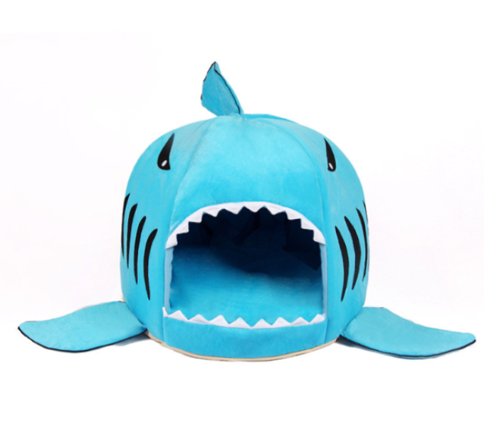Будинок "Shark" для великих собак М:45*45*43cm, блакитний