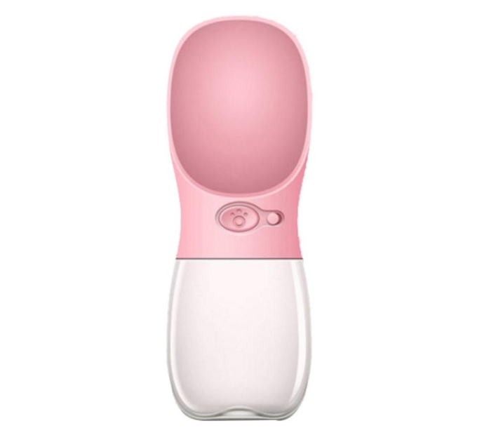 Портативна поїлка для собак "Pet", 350ML, рожева