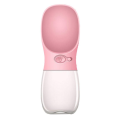 Портативна поїлка для собак "Pet", 550ML, рожева