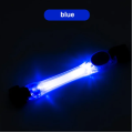 Накладка з LED підсвіткою на нашийник або шлею, на батарейках, CR2032(40год експлуатації), Д 24 см; Ш 3,8 см, Синя