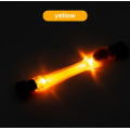 Накладка з LED підсвіткою на нашийник або шлею, на батарейках, CR2032(40год експлуатації), Д 24 см; Ш 3,8 см, Жовта