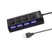 USB 2.0 концентратор з декількома USB-розгалужувачами, концентратор з використанням адаптера живлення 4-х портовий багатофункціональний розширювач USB