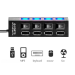USB 2.0 концентратор з декількома USB-розгалужувачами, концентратор з використанням адаптера живлення 4-х портовий багатофункціональний розширювач USB