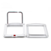 Дверцята для котів і дрібних собак, білі, 2-Way Flap Door арт.255422, Розмір 22,5х20см, чорно-помаранчева упаковка