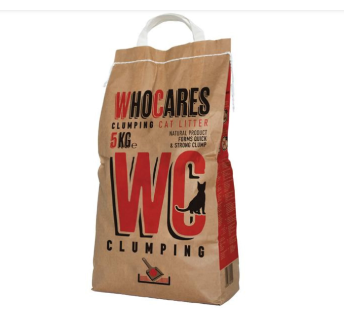 Наповнювач для котячого туалету WC ВіСі WhoCares Clumping, 5 кг