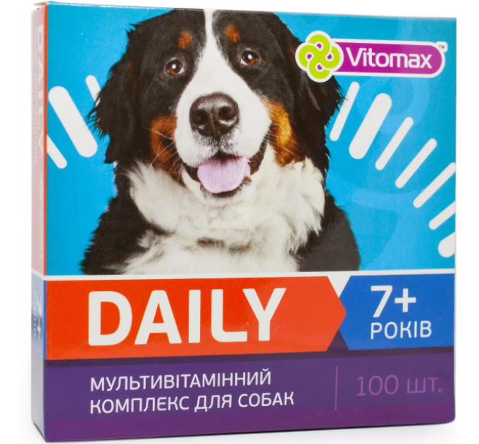 Вітаміни DAILY  Vitomax для собак від 7 років 100 табл.