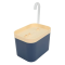 Автоматична поїлка-фонтан для котів та собак, USB, 1,5 л, синьо-жовта (7.09.163)