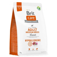 Корм Brit Care Дог Гіпоалергенний едалт медіум брід для дорослих собак середніх порід вагою 10-25 кг, ягня 3 кг