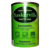 Консерви для собак Baskerville. Баранина з картоплею і гарбузом, 400 гр.