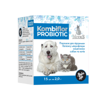 Modes Kombiflor Probiotic Порошок для підтримки балансу мікрофлори кишечника собак та котів 15 шт по 2,0 г