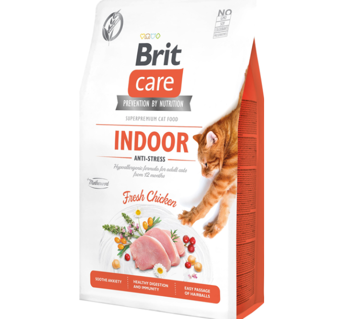 Корм Brit Care Cat GF Indoor Anti-stress 2 кг (антистрес)40853
