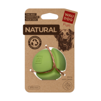 Іграшка для собак WAUDOG Fun Natural М\'яч, біорозкладна гума, 7см, зелена 621318