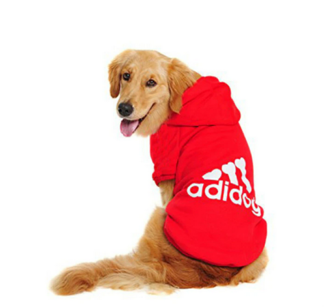 Зимова толстовка для собак, світшот, Adidog, з капюшоном, 9XL 31.5KG-35KG