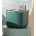 Автоматична поїлка-фонтан USB, pet water fountain 3L, квадратний, зелений з золотим, датчик руху