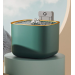 Автоматична поїлка-фонтан USB, pet water fountain 3L, квадратний, зелений з золотим, датчик руху